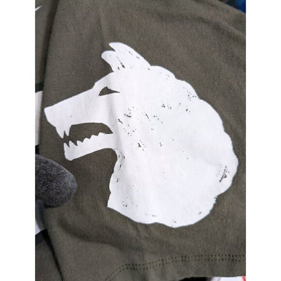 The Nike Tee T Shirt Army Black Knights Large Raglan Jersey Tee 25 Athletic Cut - Picture 9 of 14